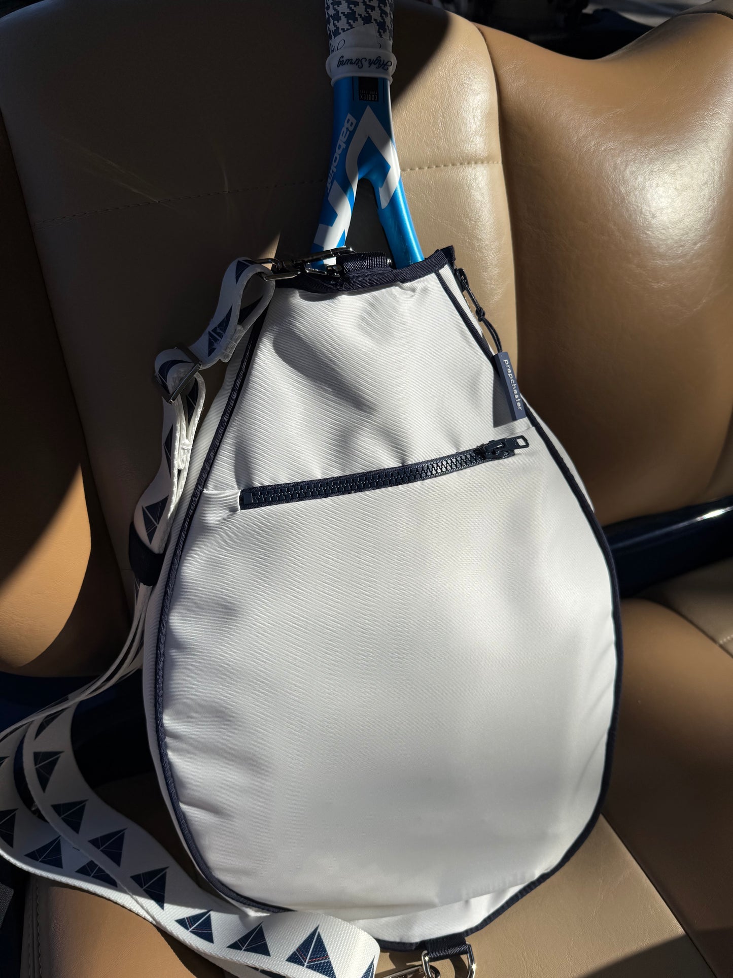 burgee tennis racket cover & strap