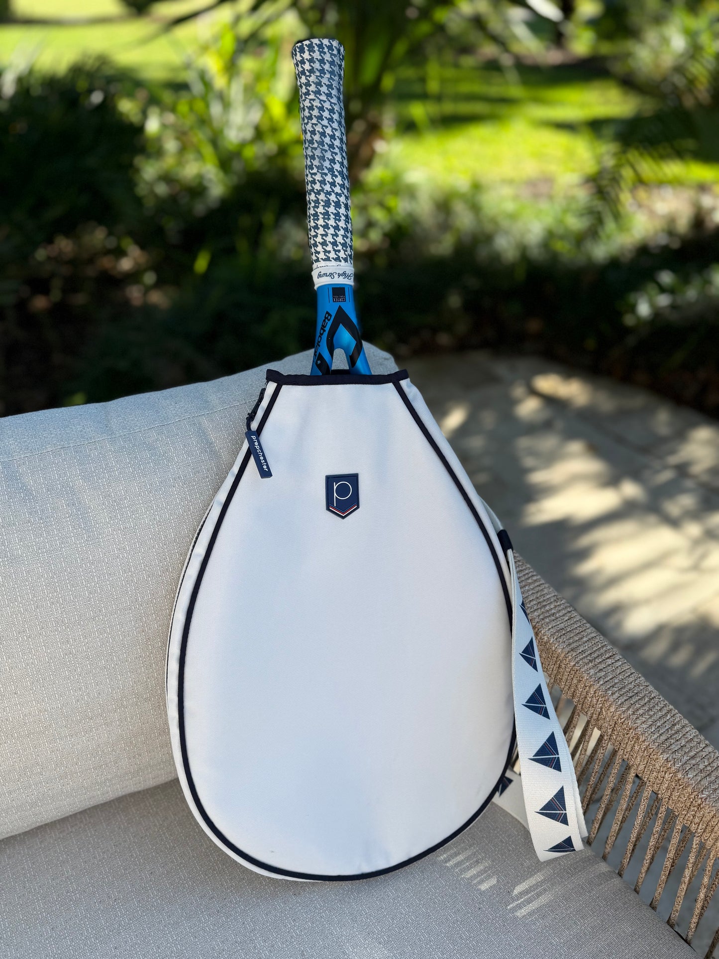 burgee tennis racket cover & strap